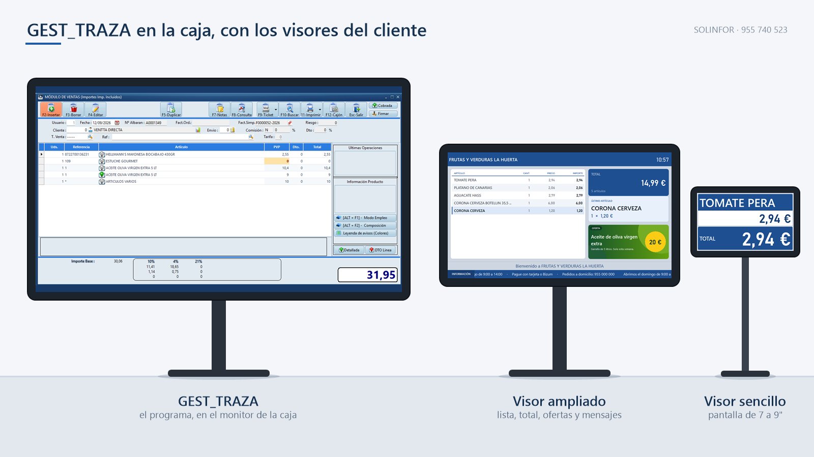 GEST_TRAZA: gestión comercial con trazabilidad, con los visores del cliente