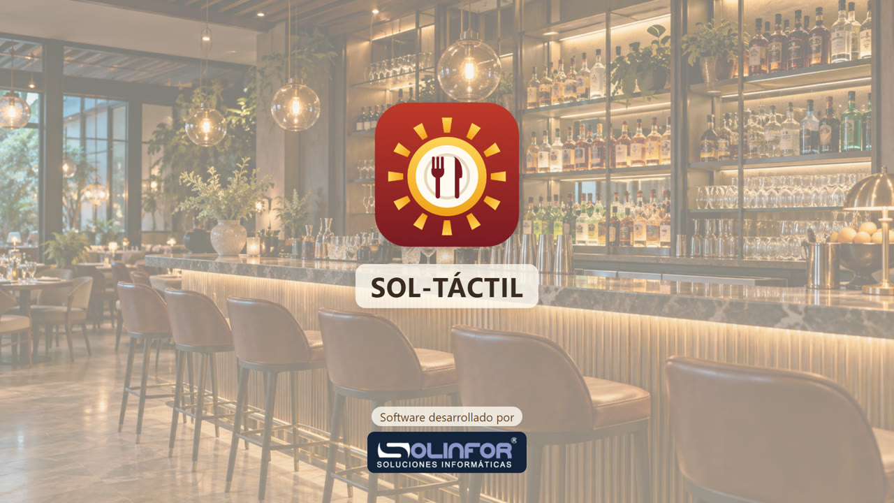 SOL-TÁCTIL: TPV táctil para bares, cafeterías y restaurantes